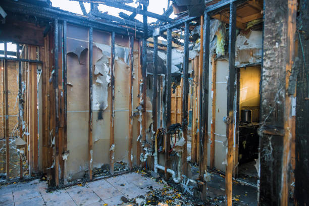 Professional Emergency Fire Cleanup technician working in Holly Springs, NC